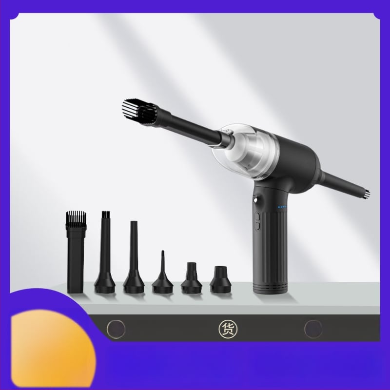 KINZIR Automobilinis dulkių siurblys – rankinis, oro pūtimo ir siurbimo funkcijos, 100W, 16000Pa, 650g, įkraunamas