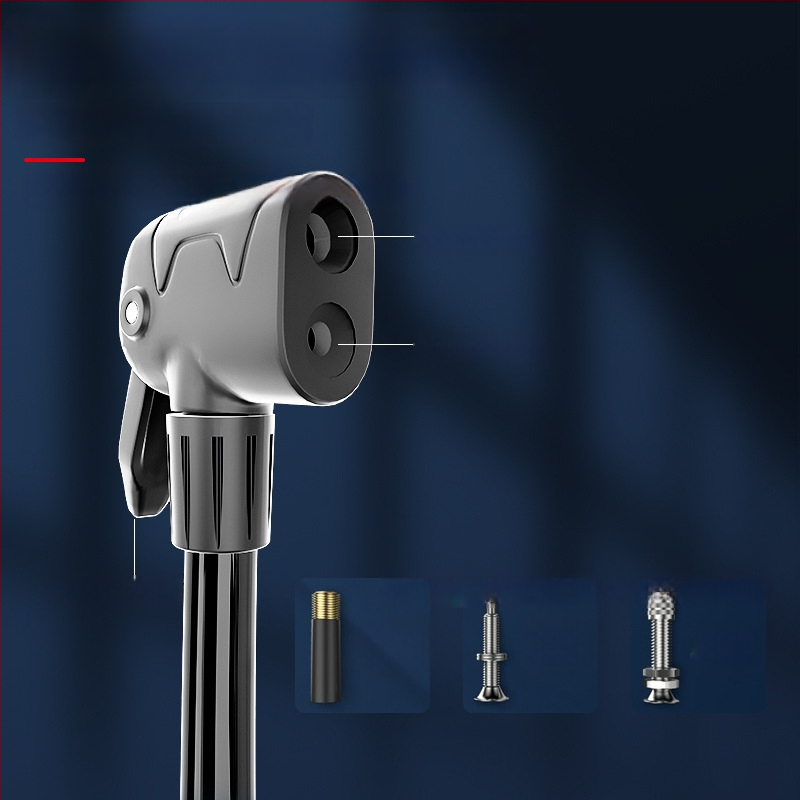 Rankinė aukšto slėgio pūtimo pompa su manometru, modelis A902, geležinis korpusas, 160 psi, komplektuojama kamuolių adata