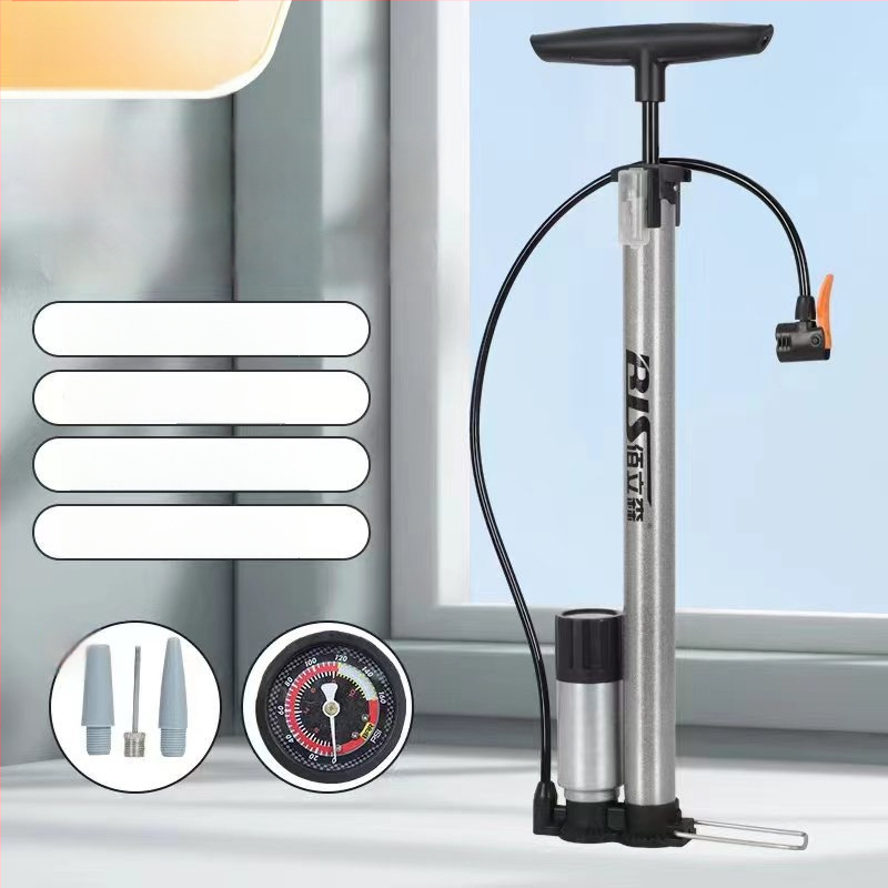 Rankinė aukšto slėgio oro pompa dviratininkams, automobiliams ir kamuoliams — modelis MN-8668, ketaus korpusas, 160 psi