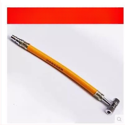 Dviejų galvučių oro antgalis dviračiui – Ilgis 150 mm, Svoris 0,10 kg, Maksimalus slėgis 1000