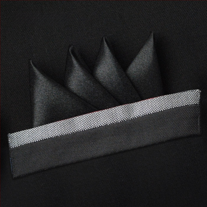 Мъжка джобна кърпичка, висококачествен монохромен мотив, полиестерни нишки, полиестерна подплата, печатен дизайн