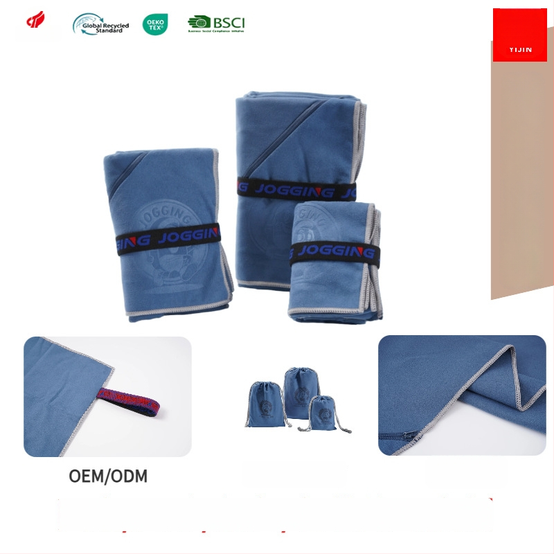 Sportinis rankšluostis iš mikropluošto, dvipusis veliūro paviršius, kišenė, greitas džiūvimas, absorbcija 0–5 s