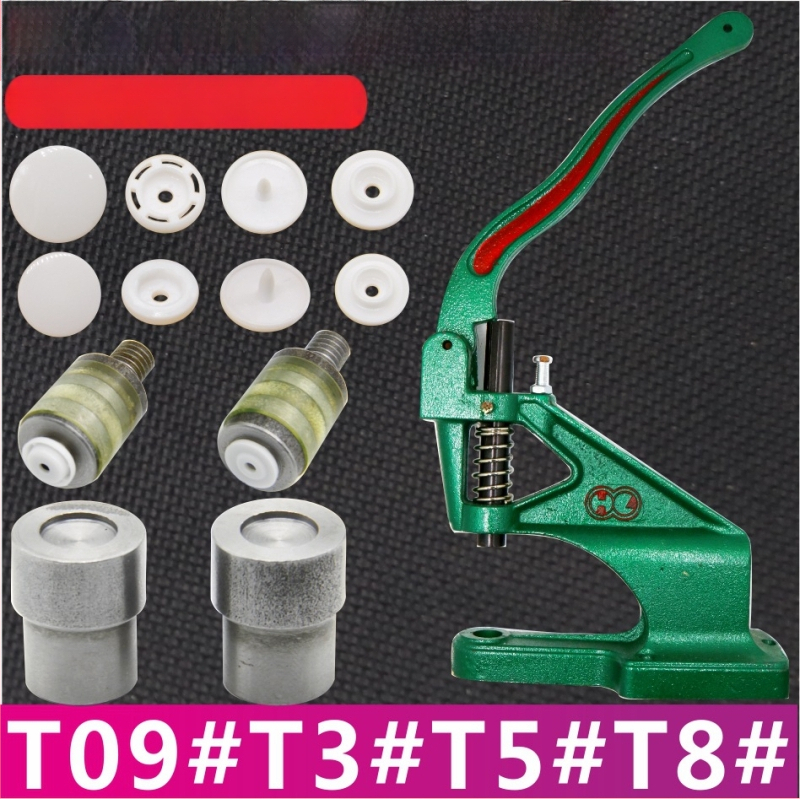 Ruyu vasból készült nyomógomb beépítő szerszám, gyanta öntőformával – kézi beépítés kabátokhoz, dzsekikhez és bőrárukhoz