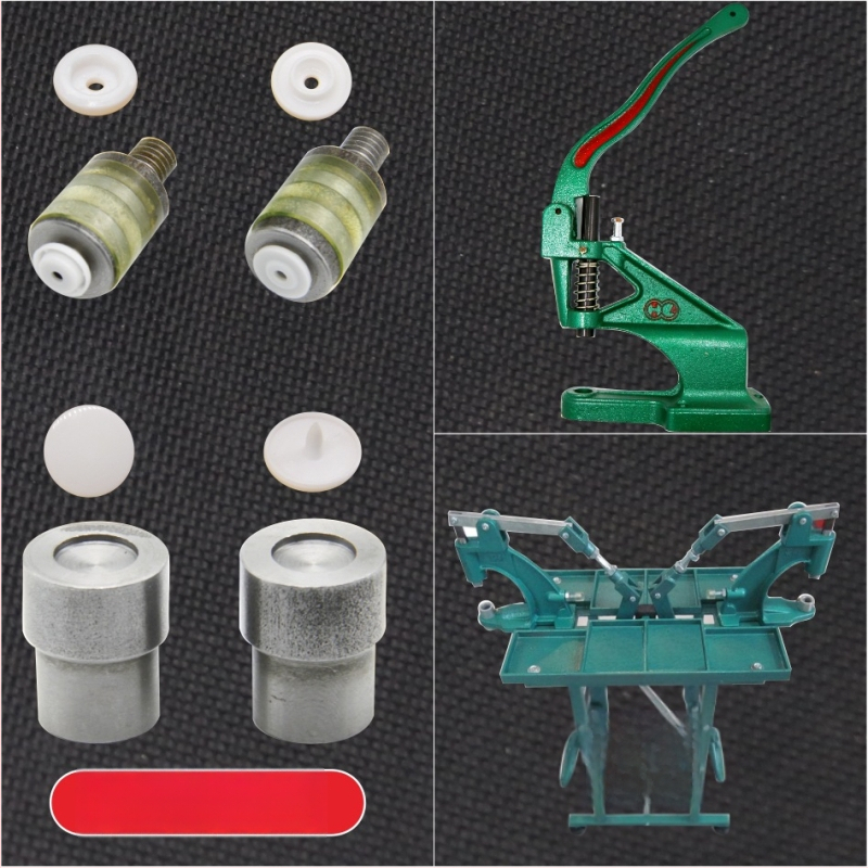 Ruyu vasból készült nyomógomb beépítő szerszám, gyanta öntőformával – kézi beépítés kabátokhoz, dzsekikhez és bőrárukhoz