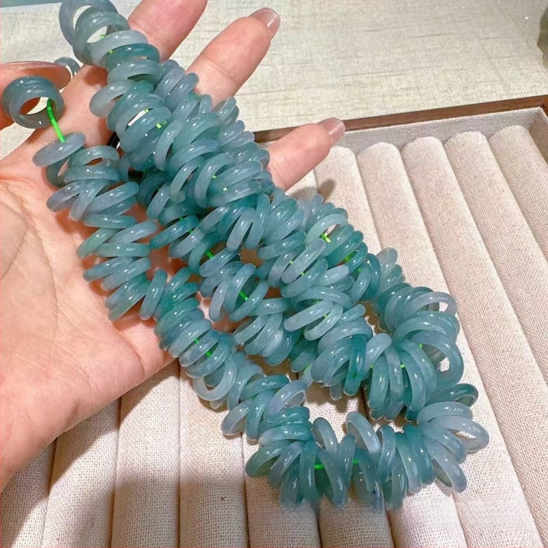 Nefrīta juvelierizstrādājumu sastāvdaļa – Pulēts nefrits, DIY piederumi rotaslietām, rudens 2024 izlaišana