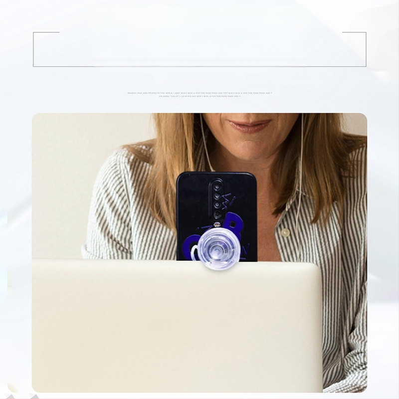 Telefono žiedinis laikiklis su sulankstomu teleskopiniu stovėtoju, PC+TPU konstrukcija, rankinis naudojimas