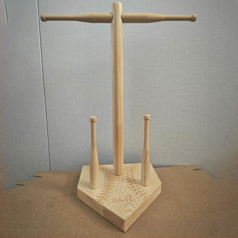 Koka gredzenu displeja statīvs, galda juvelierizstrādājumu organizators, vienlīmeņu, radošs dizains