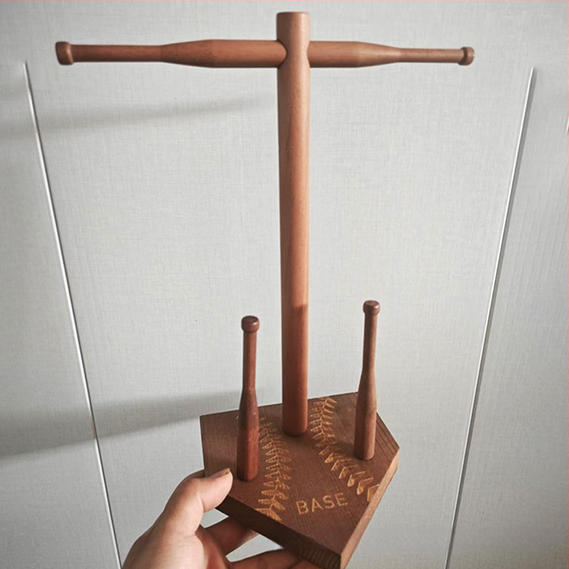 Koka gredzenu displeja statīvs, galda juvelierizstrādājumu organizators, vienlīmeņu, radošs dizains