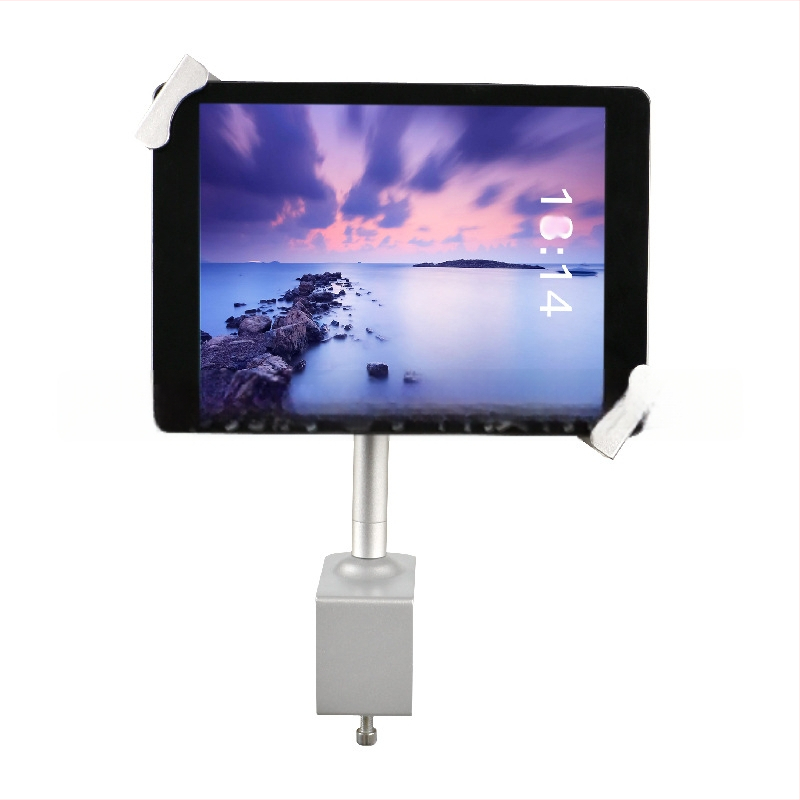 Laikiklis planšetiniam kompiuteriui su užraktu – stalinis reguliuojamas laikiklis iPad 2/3/4 ir iPad Mini – metalinė konstrukcija, svoris 1,1 kg