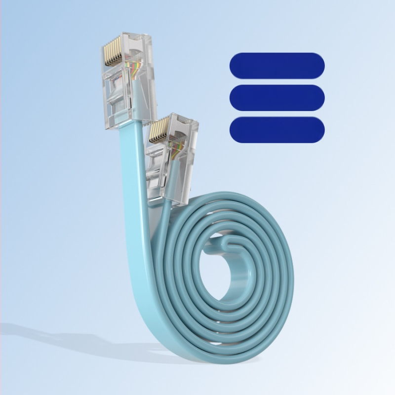 8P8C RJ45 telefona tīkla jumperis — skābekļa brīvs vara, 2 m garums, zeltīti kontakti