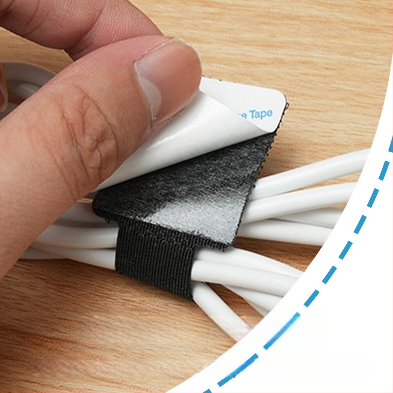 Ragasztó Velcro kábelrendező számítógép-kábelekhez, Xinwei kevert anyag, asztali kábelvezető