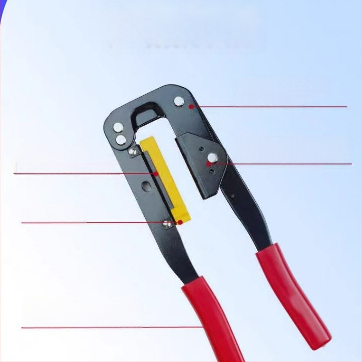 YTH-214 Kabelių žnyplės ir krimpavimo įrankiai IDC/FC terminalų jungtims, šaltai valcuotas plienas, 220 g