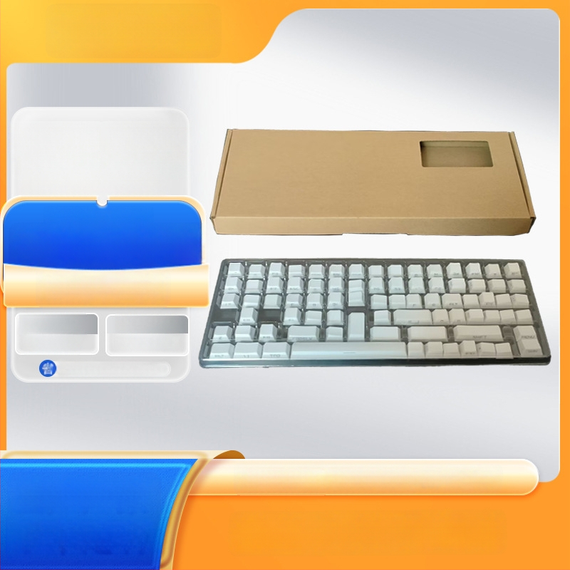 Keycap saugyklos dėžutė su dangteliu, PET plastikas, įpakavimo dėžutė, logotipo spausdinimas įmanomas