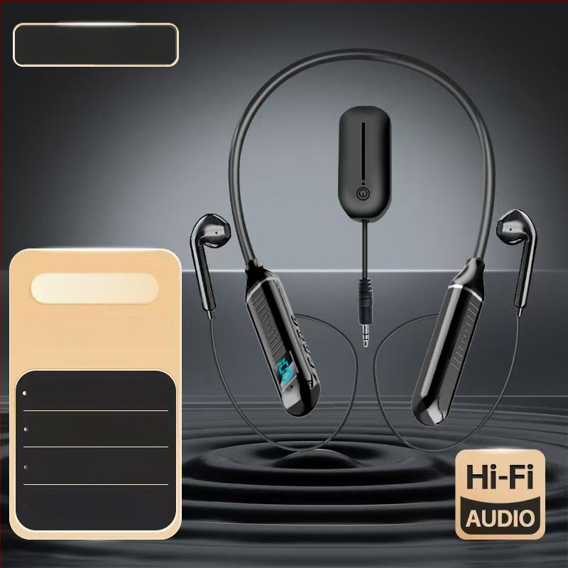 Bezvadu monitoru ausu austiņas ar kakla karājuma dizainu tiešraidei | 3,5 mm ligzda, 50 Hz–18 kHz, 32 Ω, bez mikrofona