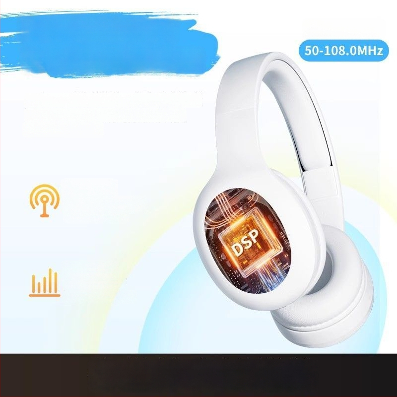 Auben bezvadu austiņas CET-4/ CET-6 klausīšanai, uz galvas uzliktas, 250 g, FM radio