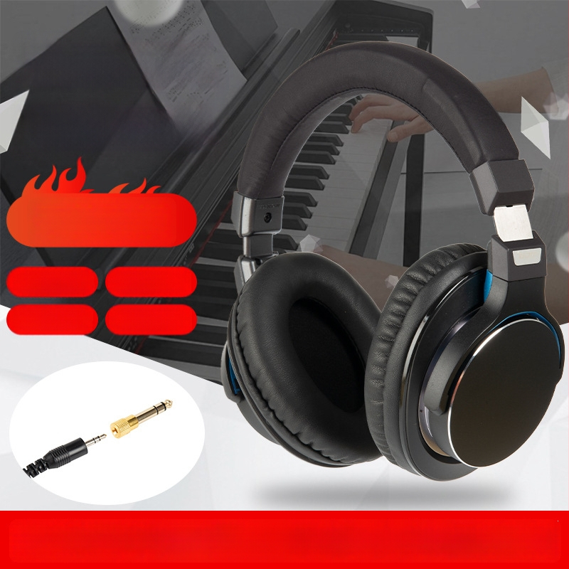 Vadu DJ monitoringa ausiņas ar 50 mm skaļruņiem, 32 Ω pretestība, 3,5 mm spraudnis, 3 m kabelis, saliekamās