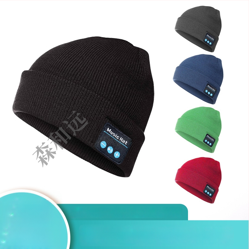 Bluetooth muzikos kepurė su įmontuotais stereo garsiakalbiais ir LED apšvietimu, 15 m diapazonas, Bluetooth 5.4, baterijos veikimo laikas daugiau nei 8 valandos