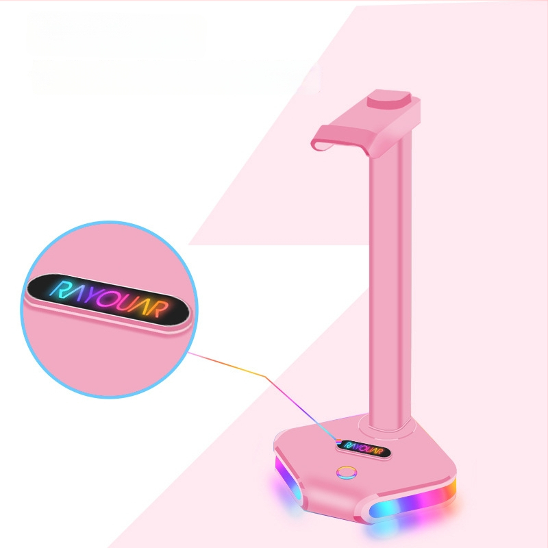 RGB osvijetljeni stolni držač za slušalice