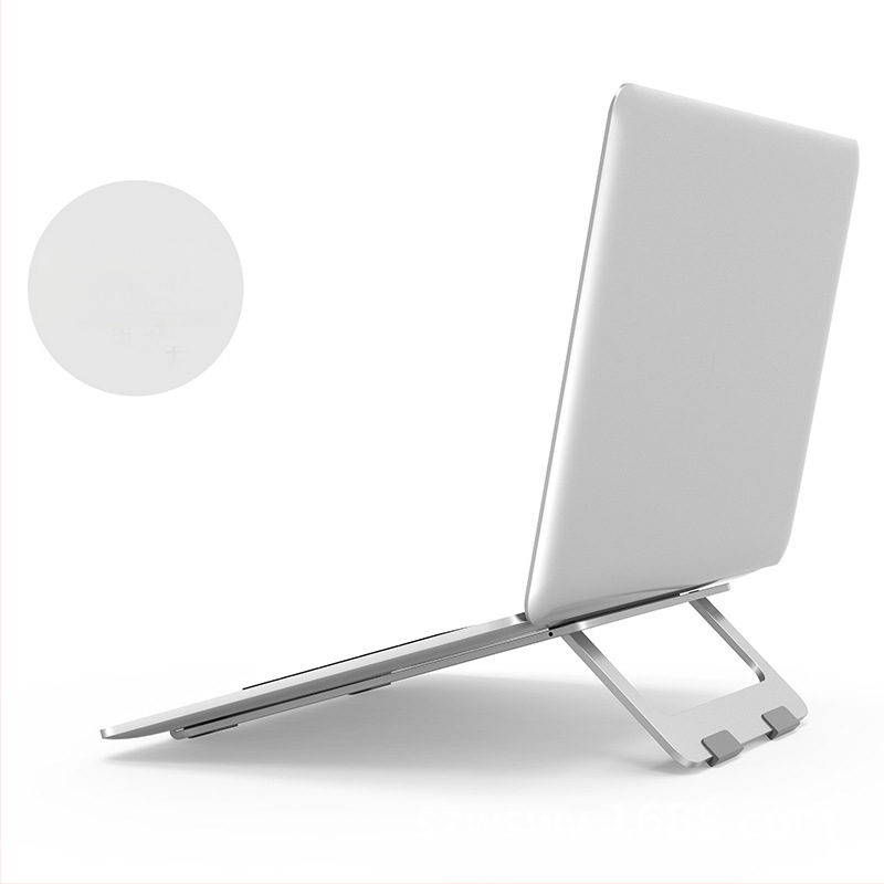 Stovas nešiojamam kompiuteriui su pasukamu aliuminio lydinio laikikliu, sulankstomas, universalus suderinamumas