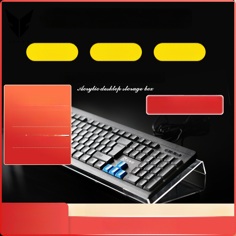 Akrilo klaviatūros laikiklis, be gręžimo, rėmas klaviatūrai, pakėlimas ir pasukimas, modelis Zz03