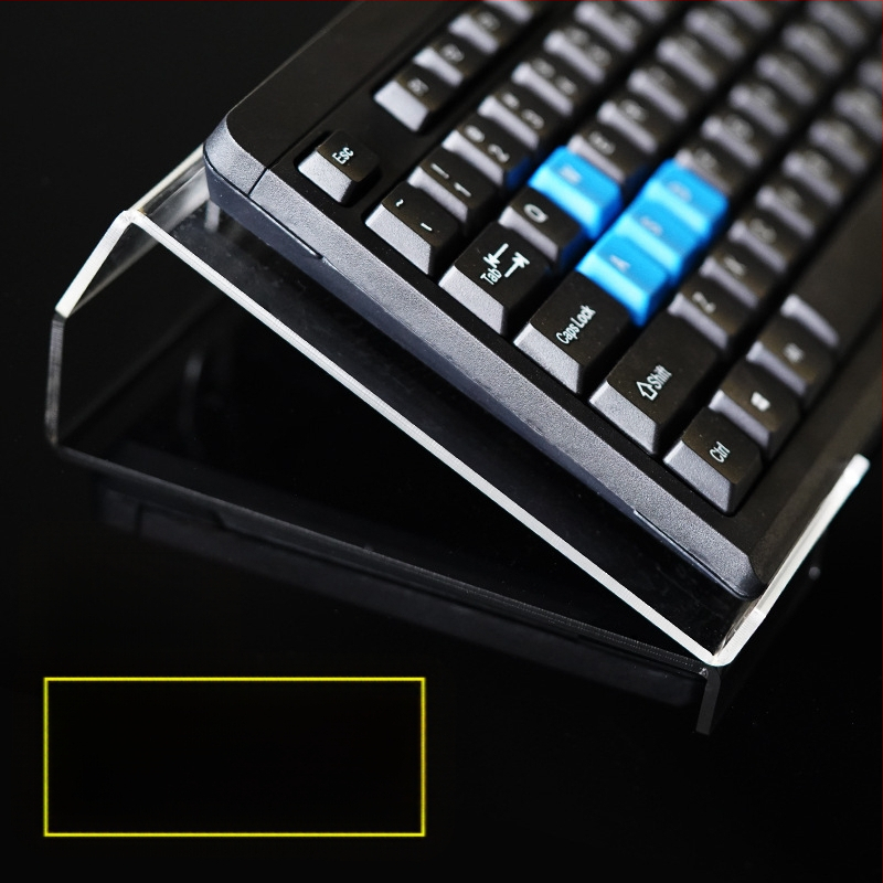 Akrilo klaviatūros laikiklis, be gręžimo, rėmas klaviatūrai, pakėlimas ir pasukimas, modelis Zz03