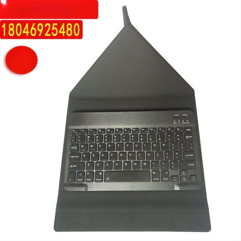 Planšetės dėklas su Bluetooth klaviatura ir laikikliu, PU oda, trijų dalių sulankstomas laikiklis, magnetinis užsegimas