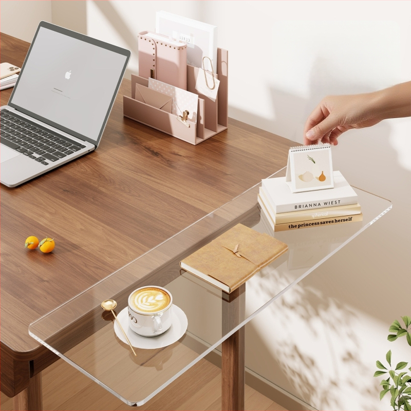 Akrilinis stalinis laikiklis su šonine išplėtimu ir klaviatūros laikikliu — Modelis 2292212194496055040