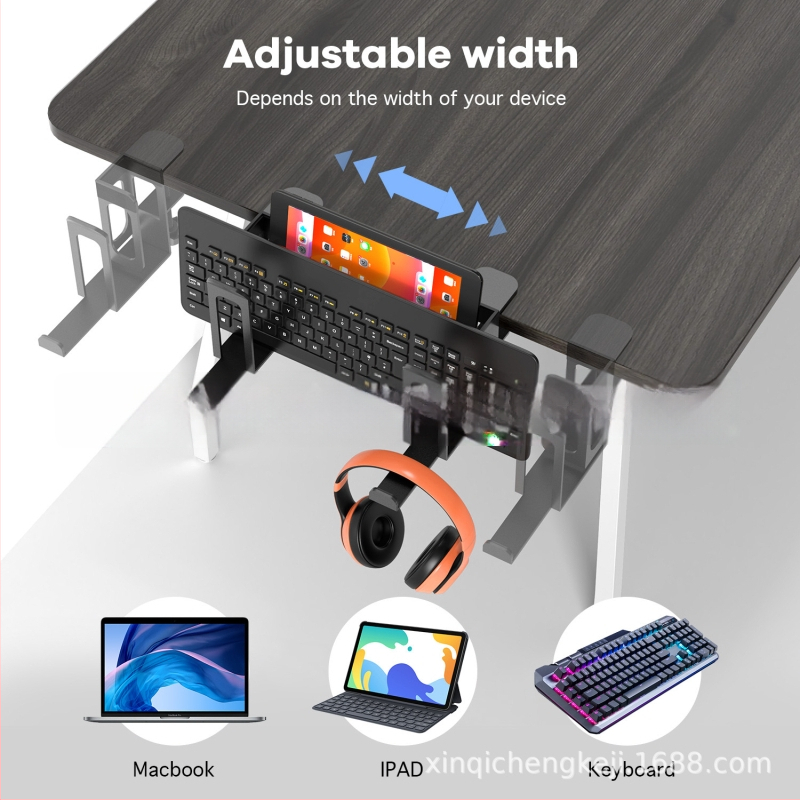 Nešiojamojo kompiuterio stovas C3 su šono klaviatūros laikymo, ausinių laikikliu, planšetės laikikliu • 30970679243 • 2024 m kovo mėn • nešiojamojo kompiuterio daugiafunkcinis laikiklis • dvipusė stalviršis