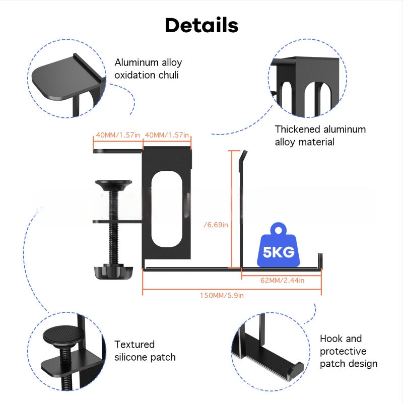 Nešiojamojo kompiuterio stovas C3 su šono klaviatūros laikymo, ausinių laikikliu, planšetės laikikliu • 30970679243 • 2024 m kovo mėn • nešiojamojo kompiuterio daugiafunkcinis laikiklis • dvipusė stalviršis