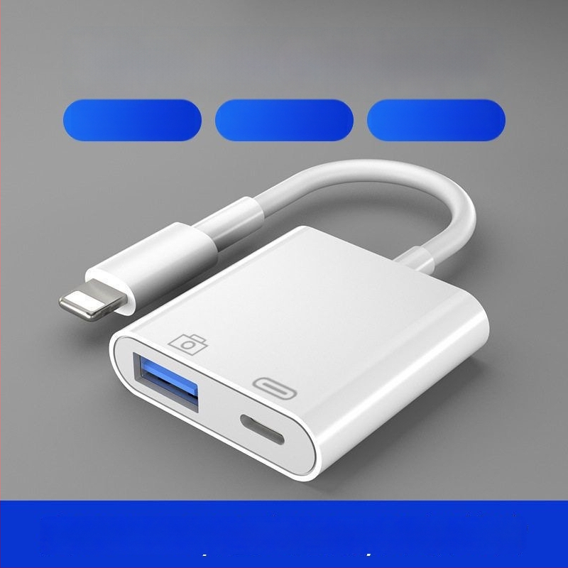 OTG adapter za punjenje i 2-u-1 Lightning adapter s USB diskom i tipkovnicom za Apple uređaje