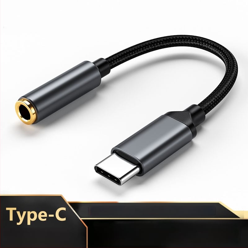 HYX-52 USB-C skaitmeninis garso adapteris 3,5 mm ausinėms, Android telefonams; suderinamas su Xiaomi, Huawei, OPPO