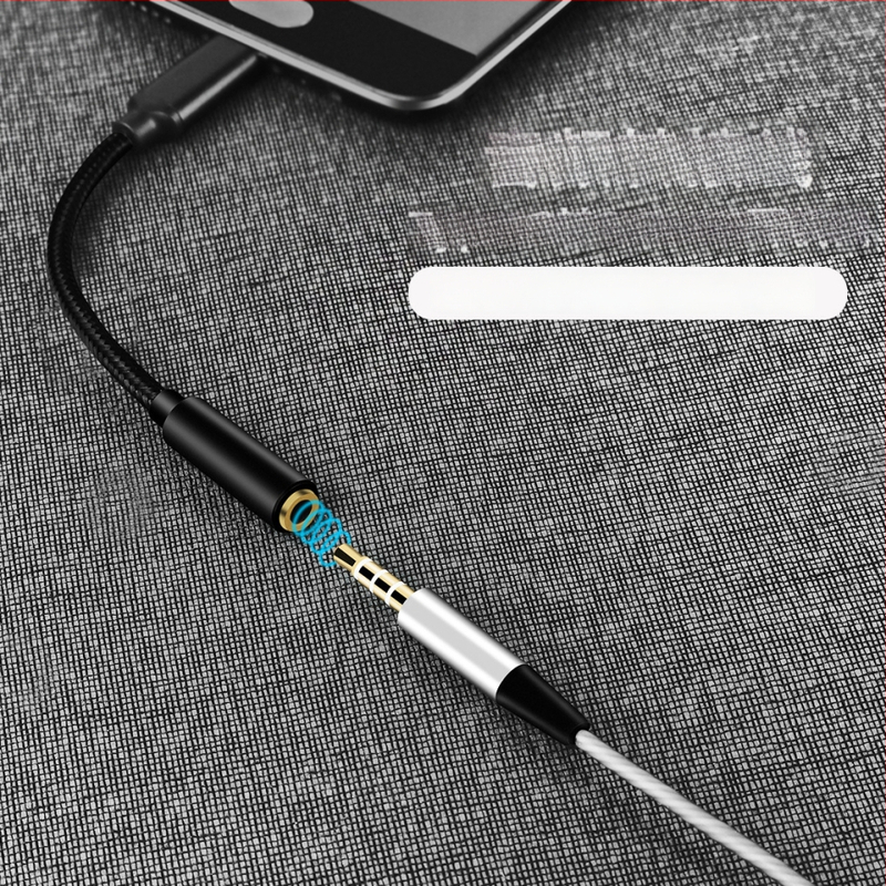 HYX-52 USB-C skaitmeninis garso adapteris 3,5 mm ausinėms, Android telefonams; suderinamas su Xiaomi, Huawei, OPPO