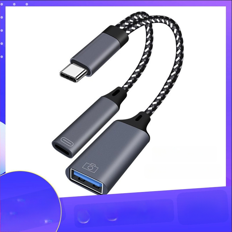 Yinhe BL-35 Type-C 2-in-1 OTG adapteris su USB flash atmintine ir kortų skaitytuvu, pelės palaikymas, suderinamas su iPad Pro