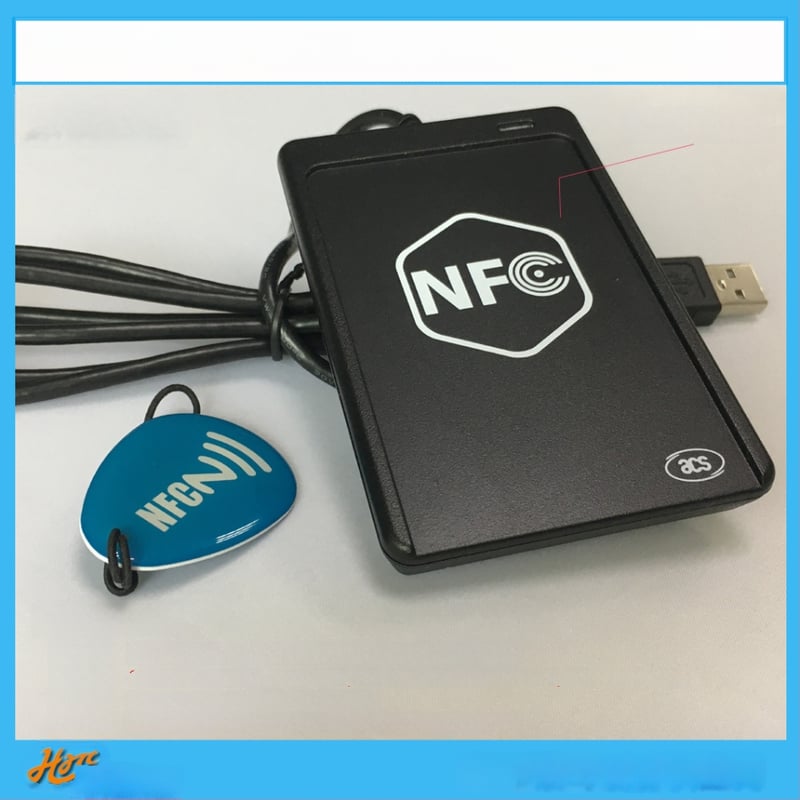 ACR1251U-M1 bekontaktis RFID/NFC skaitytuvas kortelėms; USB pilno greičio sąsaja; palaiko ISO14443 A/B, M1 seriją, DESFire, FeliCa; 13,56 MHz; skaitymo atstumas 5–10 cm