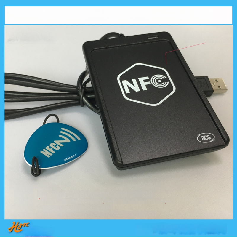 ACR1251U-M1 bekontaktis RFID/NFC skaitytuvas kortelėms; USB pilno greičio sąsaja; palaiko ISO14443 A/B, M1 seriją, DESFire, FeliCa; 13,56 MHz; skaitymo atstumas 5–10 cm