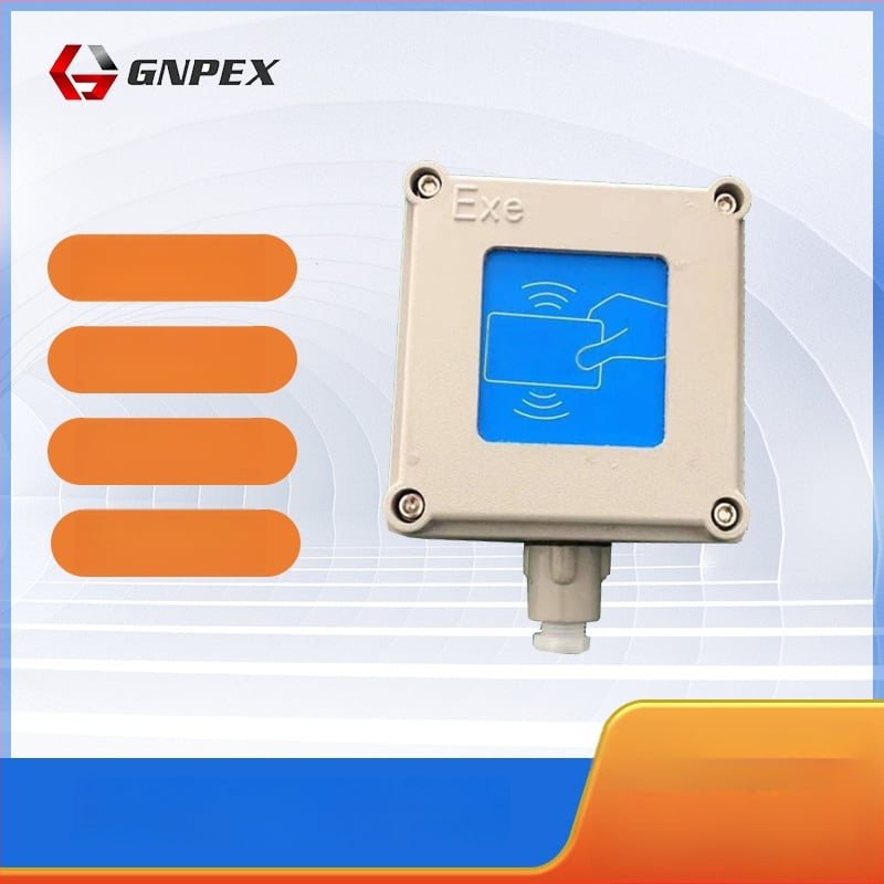 Eksplozijai atsparus kontaktinis kortelių skaitytuvas, modelis ExdIIBT6Gb, jutiklio atstumas 100, skaitymo laikas 10, veikimo dažnis 1000