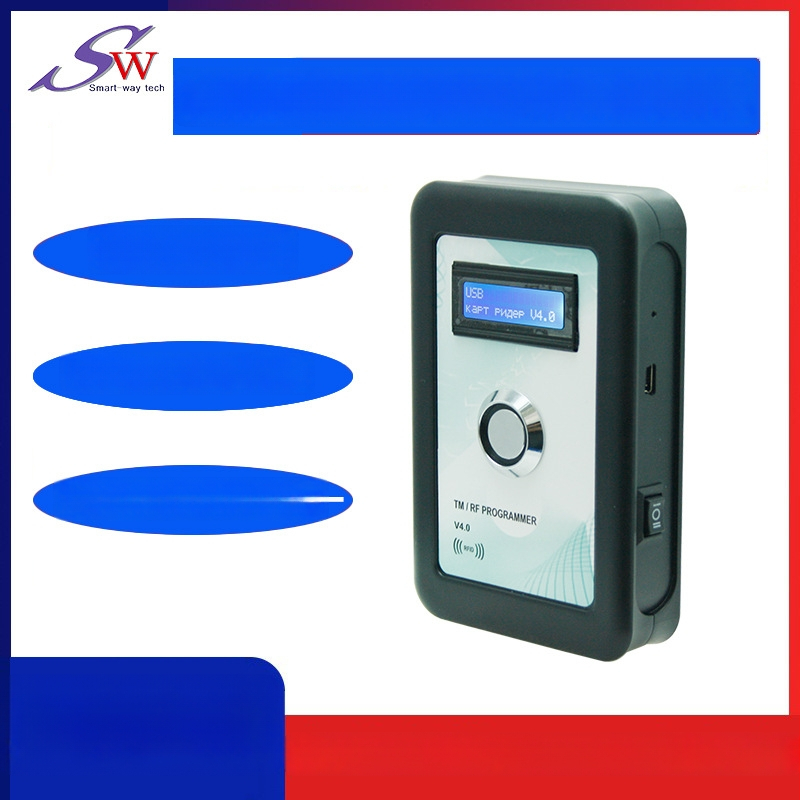 EM4100 kortų skaitytuvas ir klonavimo įrenginys su LCD ekranu SMARTWAY STM-Pro V4.0, darbinė dažnis 125 kHz, aptikimo atstumas 0-10 cm, skaitymo laikas 0,2 s