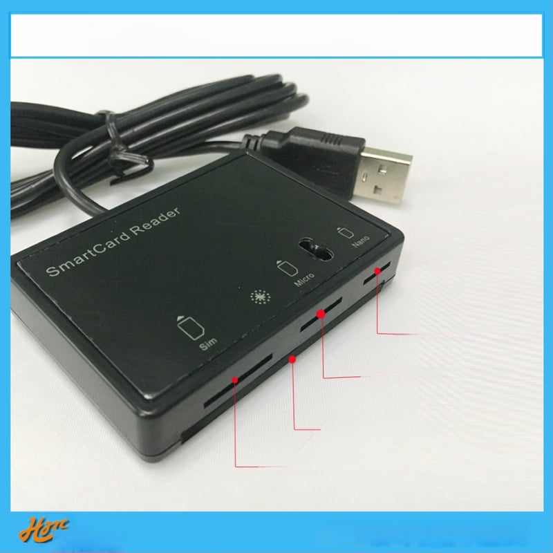 MCR3516 USIM kortelės rašymo/skaitymo įrenginys USB | ISO7816 kontaktinė korta, 4 MHz, skaitymo greitis iki 420 kbps, palaiko Nano-SIM ir Micro-SIM