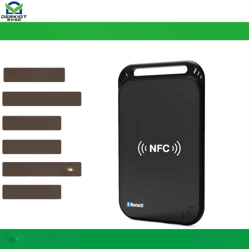 DK309 Bluetooth NFC kortelių skaitytuvas bekontaktėms kortelėms; aukštos dažnio kortoms; aptikimo diapazonas 0–6; darbinė dažnis 13560; kortelės skaitymo laikas 0,2 s