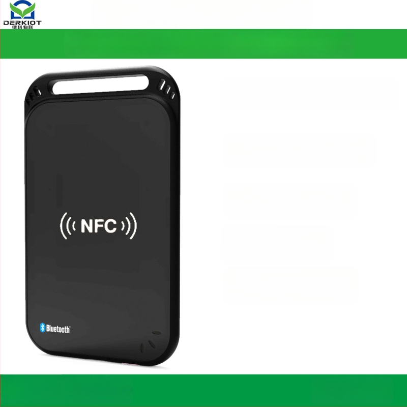 DK309 Bluetooth NFC kortelių skaitytuvas bekontaktėms kortelėms; aukštos dažnio kortoms; aptikimo diapazonas 0–6; darbinė dažnis 13560; kortelės skaitymo laikas 0,2 s
