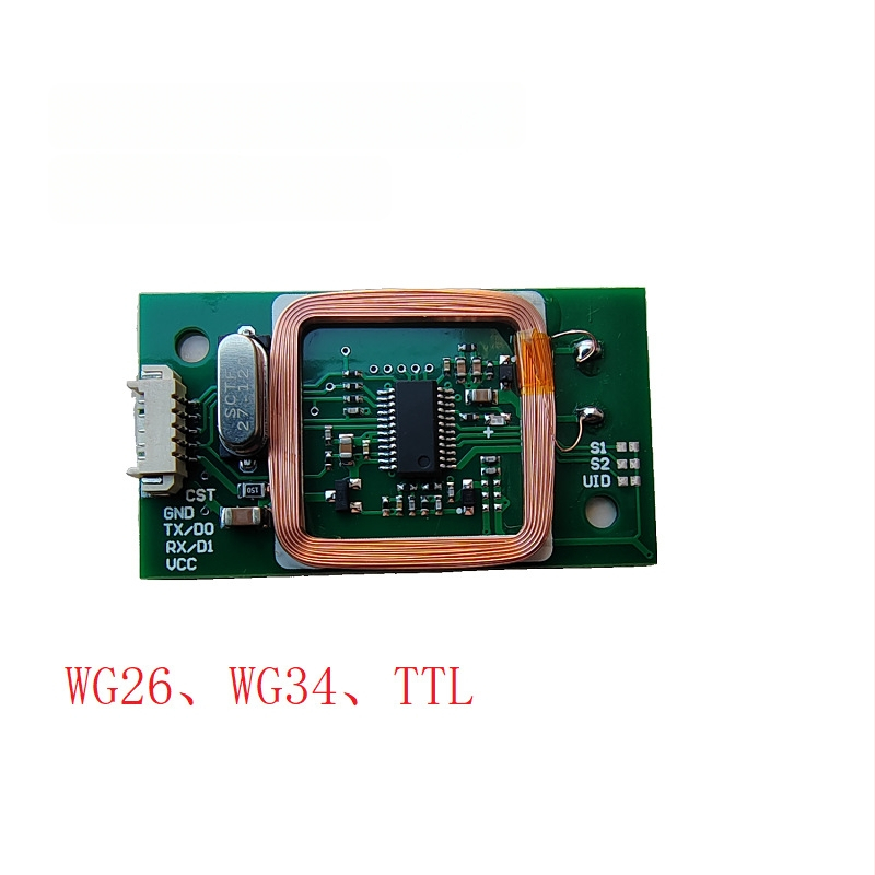 ICID 5V UART bekontaktis kortelių skaitytuvas IC/ID, 13,56 MHz, modelis IC+ID-UART-5V