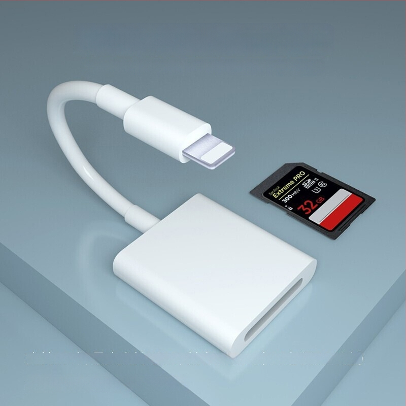 SD kortelių skaitytuvas Apple Lightning ir USB-C įrenginiams, Yinhe BL-006, suderinamas su iPad, iPhone, Android telefonais ir asmeniniais kompiuteriais