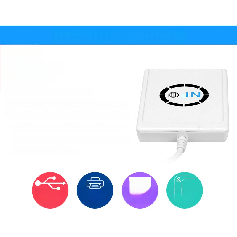 NFC-122U Prieigos kortelių skaitytuvas 13,56 MHz, IC/NTAG suderinamumas, Modelis 122, jutiklio atstumas 1–6 cm, skaitymo laikas 1