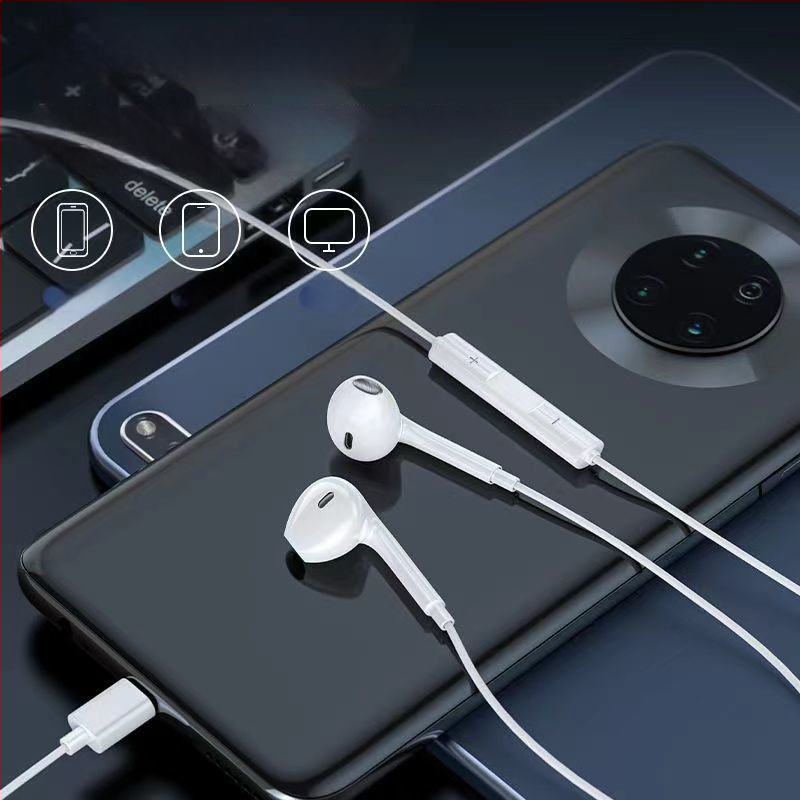 Căști in-ear cu cablu, difuzor cu bobină mobilă, sensibilitate 120 dB, cablu de 1 cm