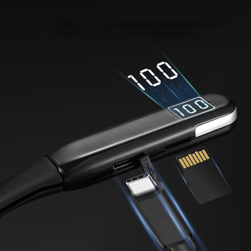 Beveidės kaklo juostos ausinės sportui – stereo garsas, ilgai veikiantis akumuliatorius (>8 val.), Bluetooth 5.4, 10 m diapazonas, atsparios vandeniui, in-ear