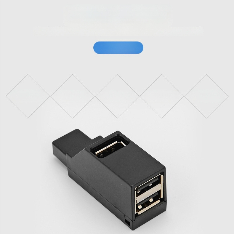 Prijenosni USB 3.0/2.0 hub s 3 priključcima, inteligentan USB razdjelnik visoke brzine