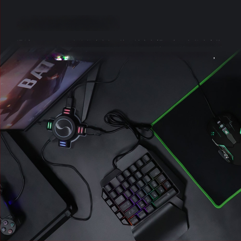 Konvertor tipkovnice i miša za konzole, USB docking stanica, PUBG set, kompatibilan PS4 i Xbox