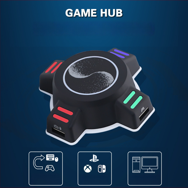 Konvertor tipkovnice i miša za konzole, USB docking stanica, PUBG set, kompatibilan PS4 i Xbox