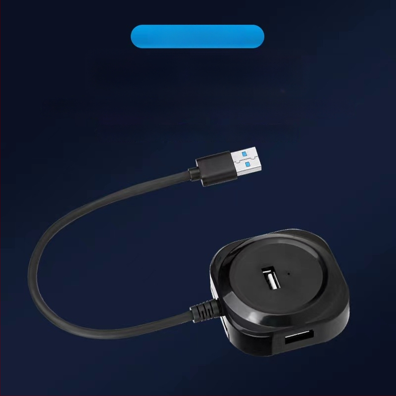 USB 3.0 štvorportový hub s USB-C rozšírením, docking stanica pre jeden na štyri počítače