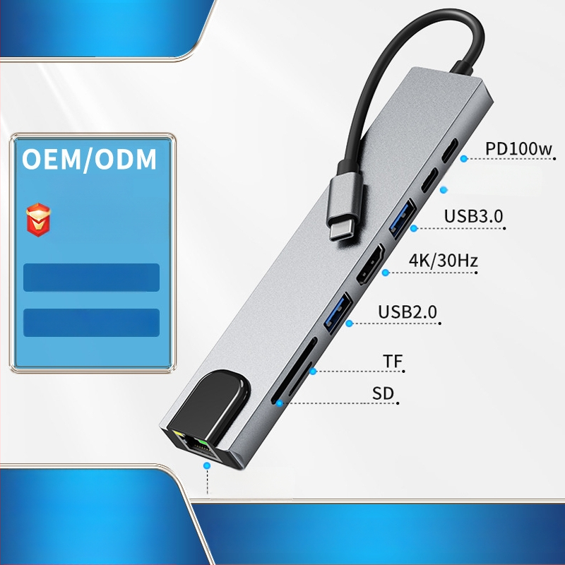 8-u-1 USB-C docking stanica za Huawei MacBook prijenosno računalo
